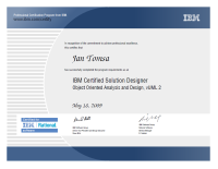 IBM Certified Solution Designer (May 18, 2009)